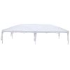 3 x 6m Four Windows Practical Waterproof Folding Tent White - White