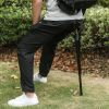Outdoor Portable Retractable Stool Fishing Summer Hiking Chair Travel Fordable Stool - black